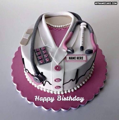 doctor name birthday cake