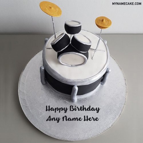 name drums birthday cake